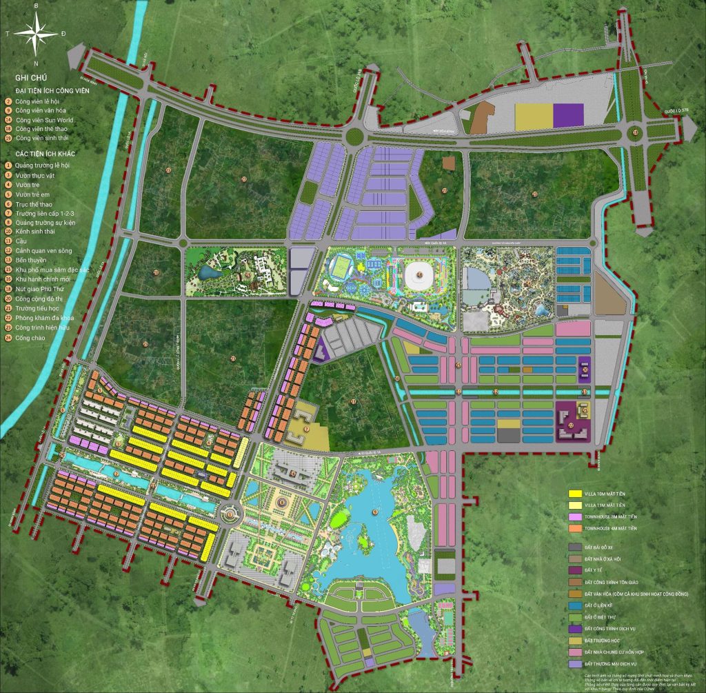 So sánh giá Sun Mê Linh với Ecopark Vinh, Vinhomes và các khu đô thị lân cận